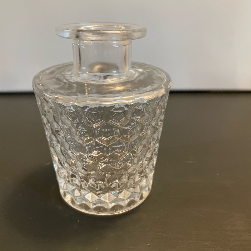VTG Clear Textured Glass mini Vase